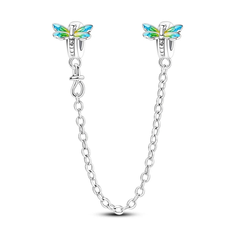 New 925 Sterling Silver Cactus Four Leaf Clover Charm Spring Green Series Bead Pendant For Original Beads Bracelet DIY Jewelry