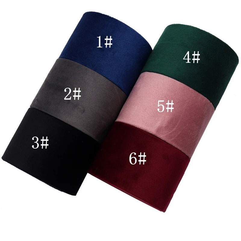 1m Velvet Fabric Ribbon for DIY Hair Bow Pet Rope Accessory Materials Decorative Ribbons for Crafts