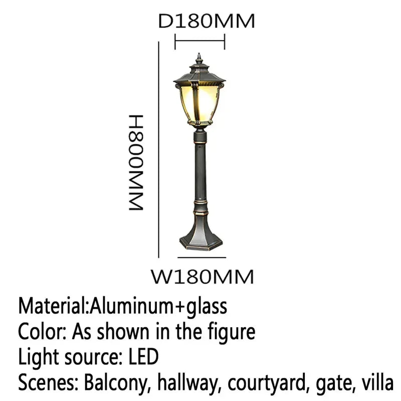 GISELLE Contemporary Outdoor Lawn Lamp LED Electric Waterproof Villa Garden Courtyard District Residential Quarters Lawn Lamp ﻿