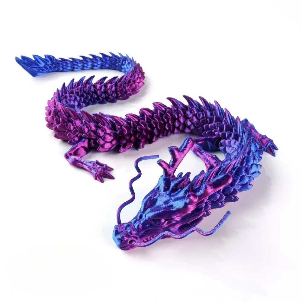 22/30/45cm New Luminous 3D Printed Dragon Glow in The Dark Flying Dragon Rotatable Articulated Wing Dragons Home Ornaments