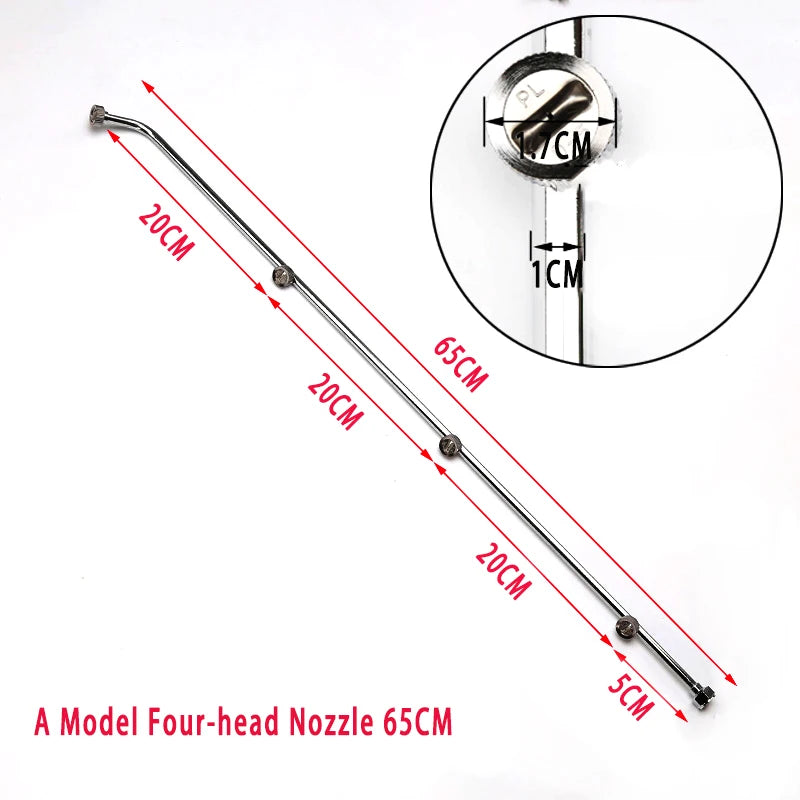 Water power spray gun Stainless Steel 3 head nozzle /4 Head nozzle /5 head nozzle Garden agricultural power spray gun