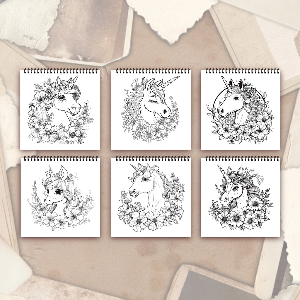 Stress Reduction Colouring Book 30 Sheets, 8.3x 8.3 inch 100gsm Thick Paper, Spiral Bound, Halloween and many other holiday gift