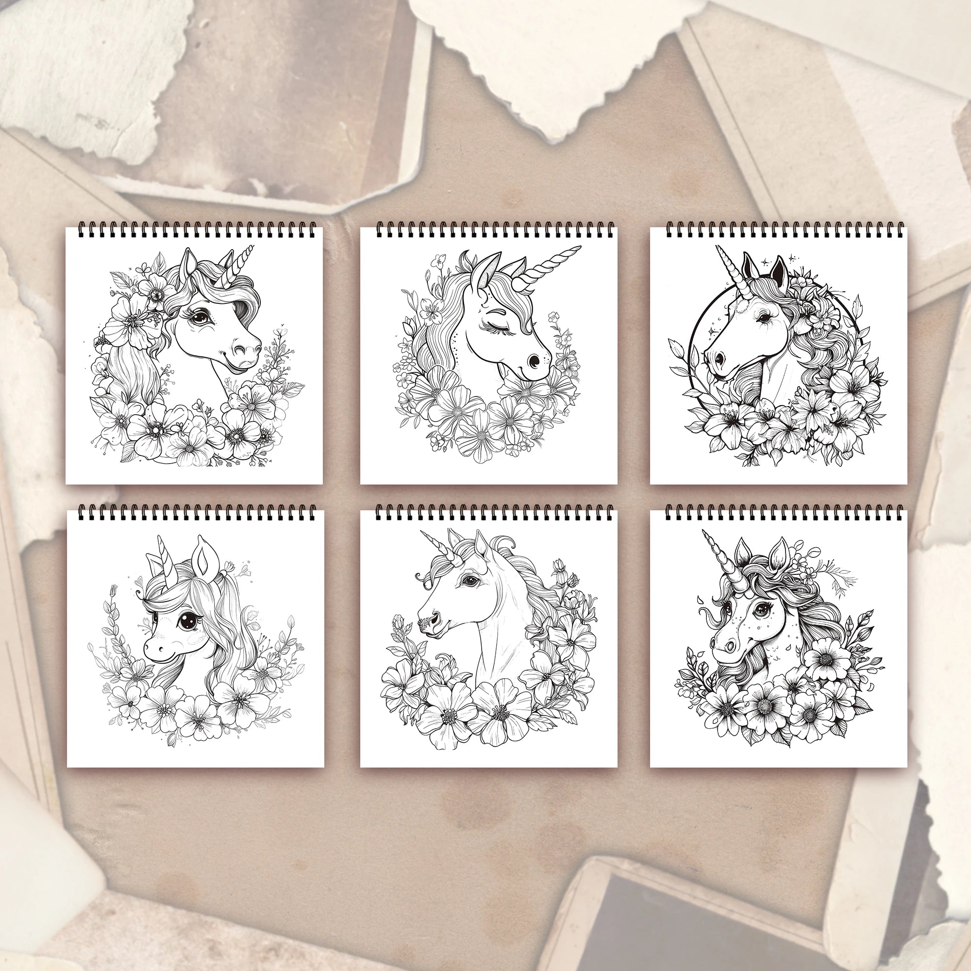 Stress Reduction Colouring Book 30 Sheets, 8.3x 8.3 inch 100gsm Thick Paper, Spiral Bound, Halloween and many other holiday gift