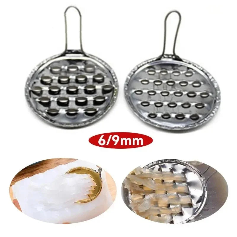 Stainless Steel Practical Jelly Scraper Household Macroporous DIY Jelly Scraper Jelly Bean Cold Noodle Kitchen Gadget New