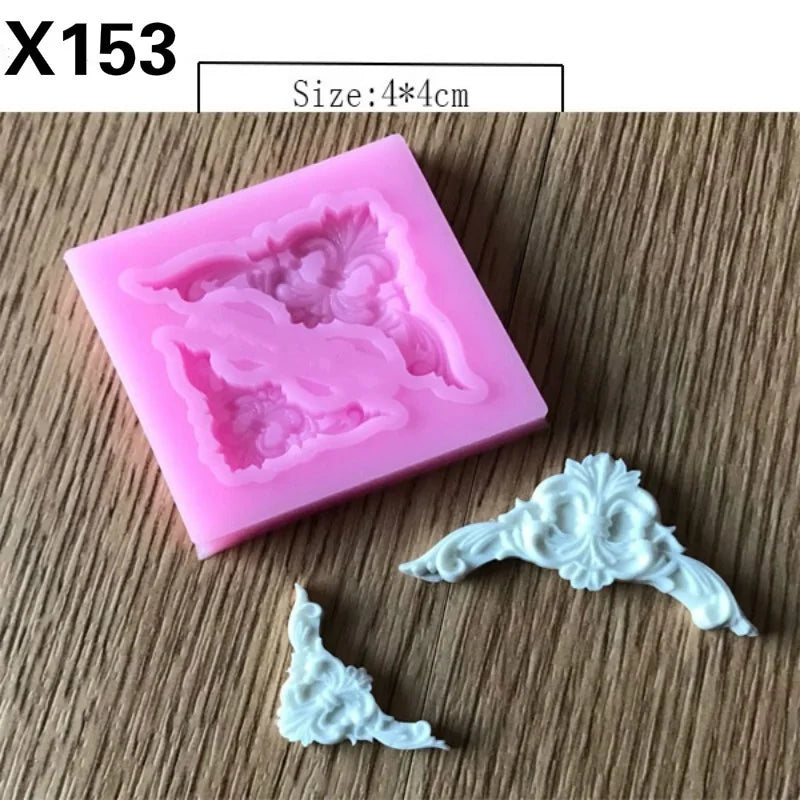 1pc Flower Pattern Silicone Mold Mat 3D Lace Mold Fondant Cake Decoration Sugar Craft Tool Baking Tools Cake Tools