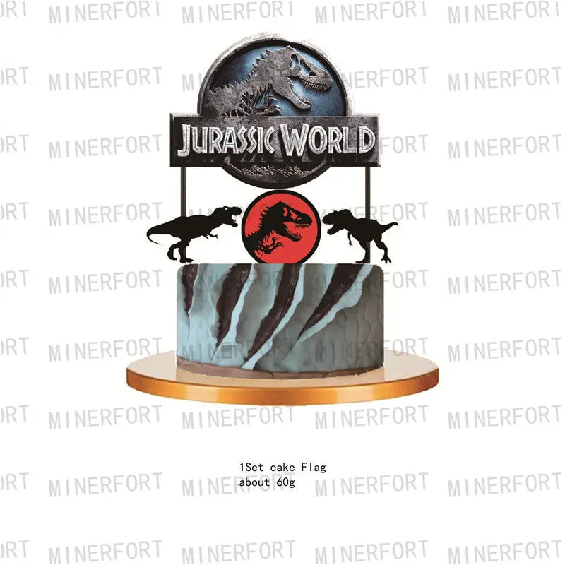 Jurassic world Themed Party Supplies Disposable Cutlery Jurassic World Dinosaur Birthday Party Decorations Jungle Party Supplies