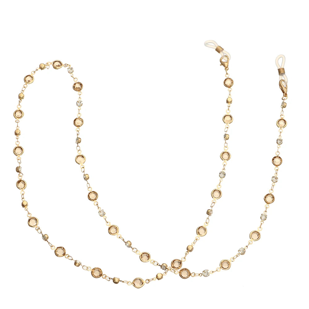 New Fashion Women Eyeglass Chain Hollow Star Pearl Beaded Sunglasses Reading Glasses Lanyard Eyewear Holder Neck Strap Rope