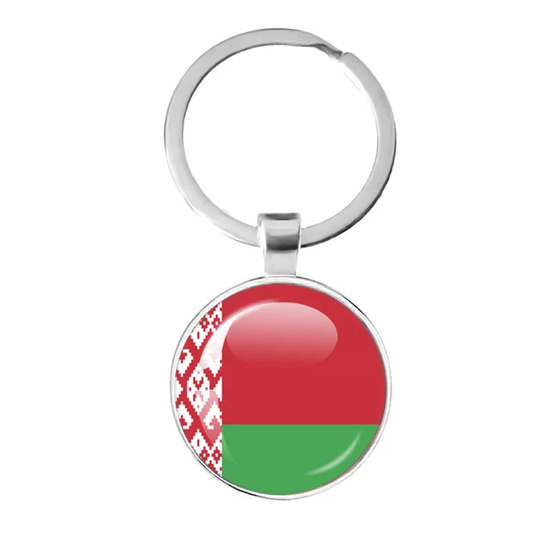 European National Flags, Albania, Andorra, Belarus, Belgium, Bosnia and Herzegovina, Bulgaria, Croatia, Popular Key Chain