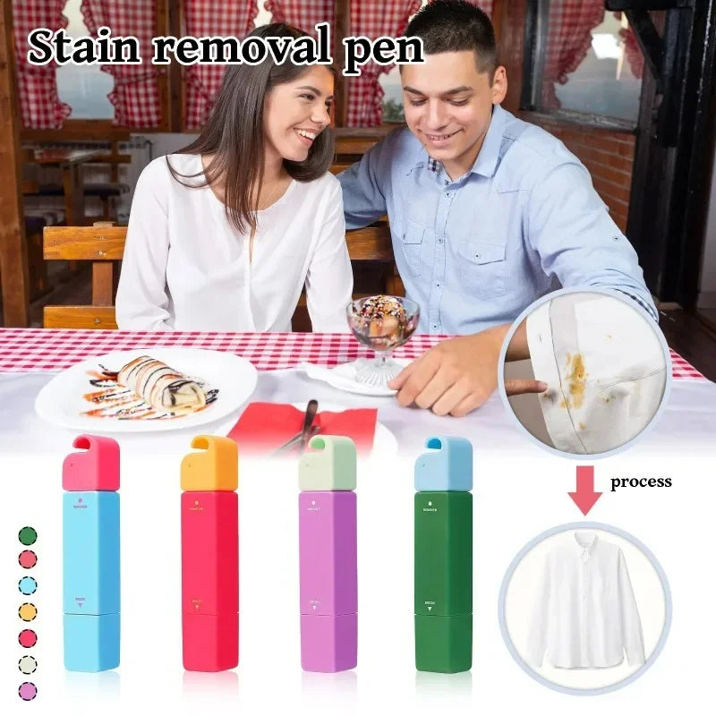 Double Head Instant Stain Treater Stick Portable Stain Remover Pen White Clothes Washing Free Grease Pen Emergency Cleaning Tool