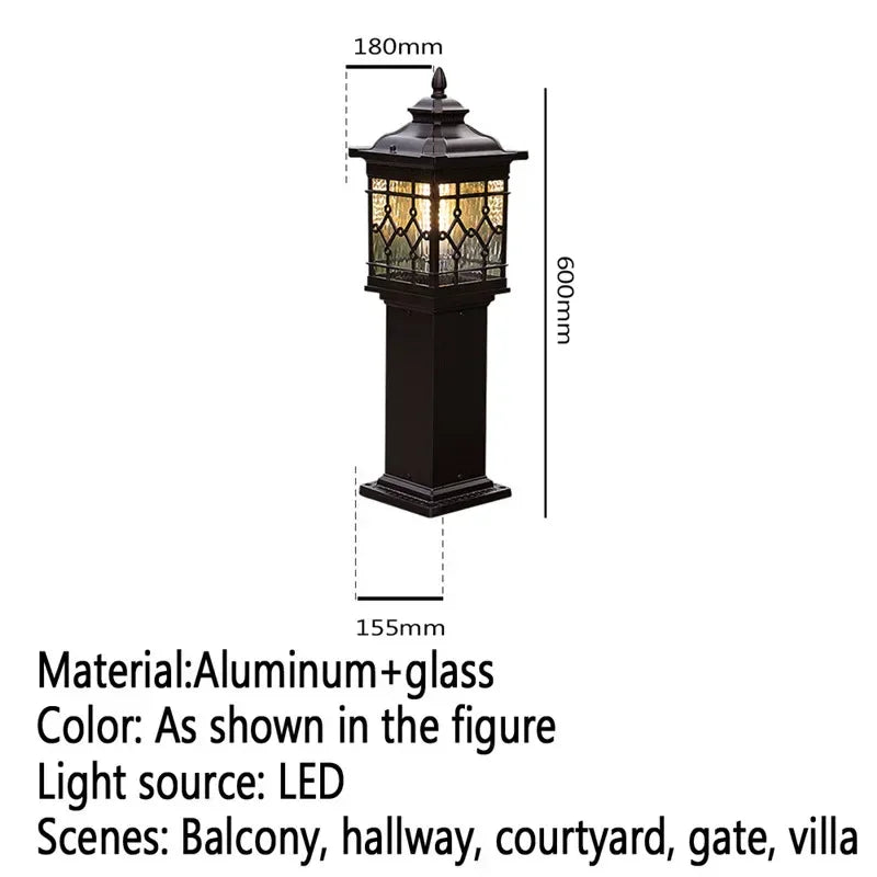 GISELLE Contemporary Outdoor Lawn Lamp LED Electric Waterproof Villa Garden Courtyard District Residential Quarters Lawn Lamp ﻿