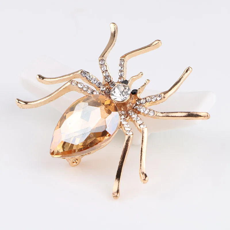 Brooches For Women Classic Spider Insect Pins For Man Neckline Front Of Clothes Halloween Gift Jewelry Charms