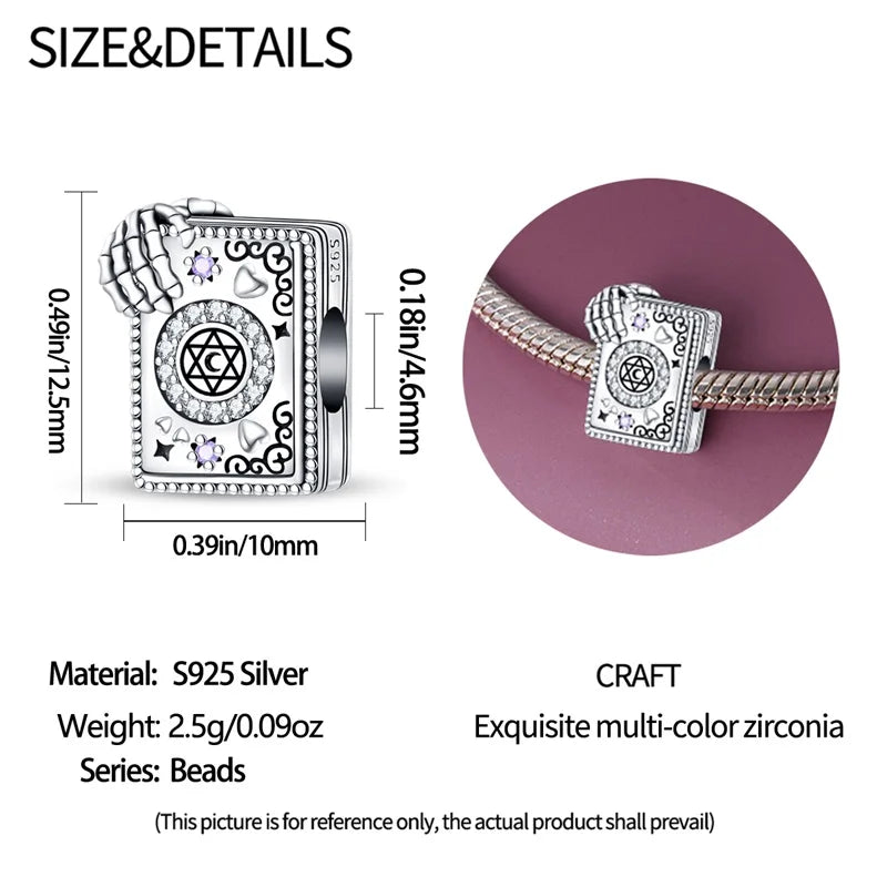 Original Charms 925 Silver Halloween Series & Flying Witch Pendant Charms Fits 3mm Original Bracelet For Women DIY Jewelry Gifts