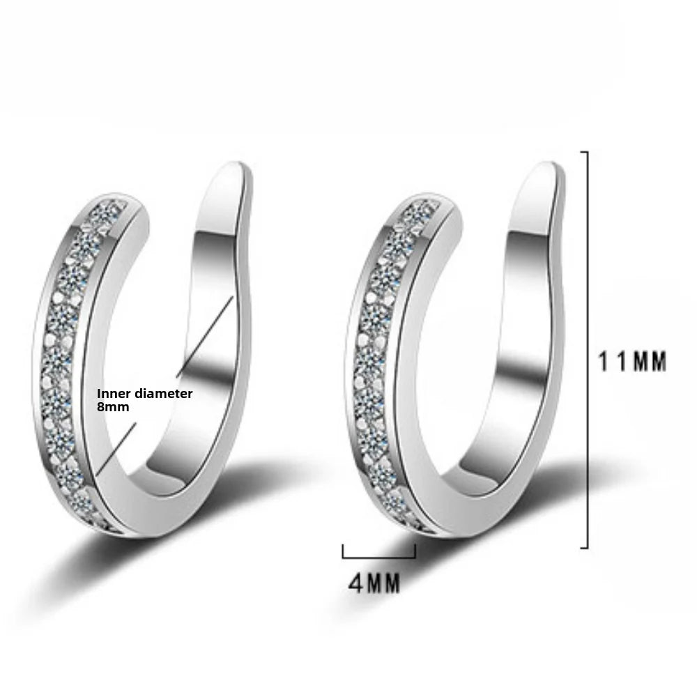 New Reusable Ear Corrector Clips Punk Rock Style Comfortable Clip Earrings Hypoallergenic C-shaped Ear Cuff Unisex Earrings