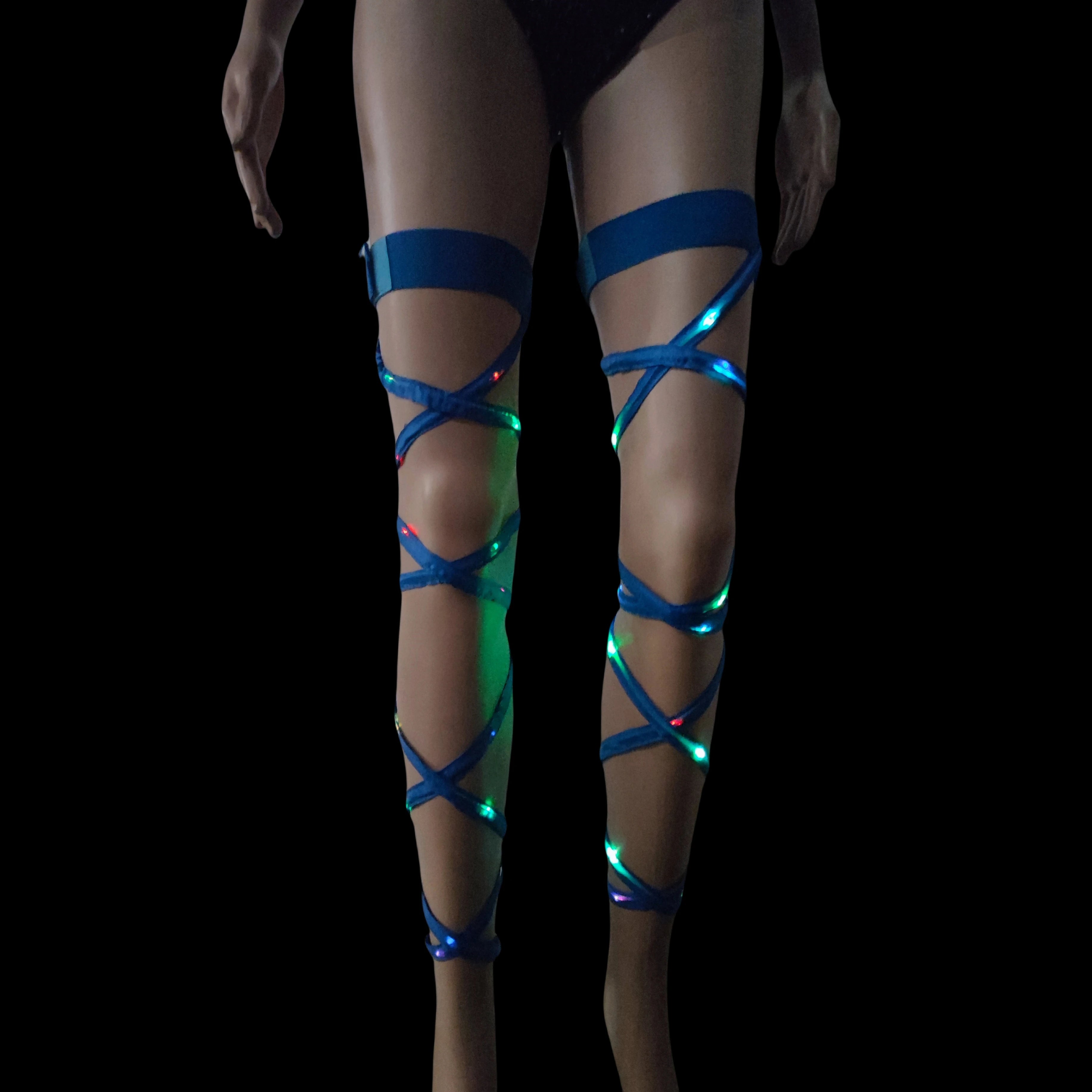 New Women's LED Rave Leg Wraps clothing accessories Personality Fashion Suitable For Multiple Scenarios LED lights Up Leg Wraps