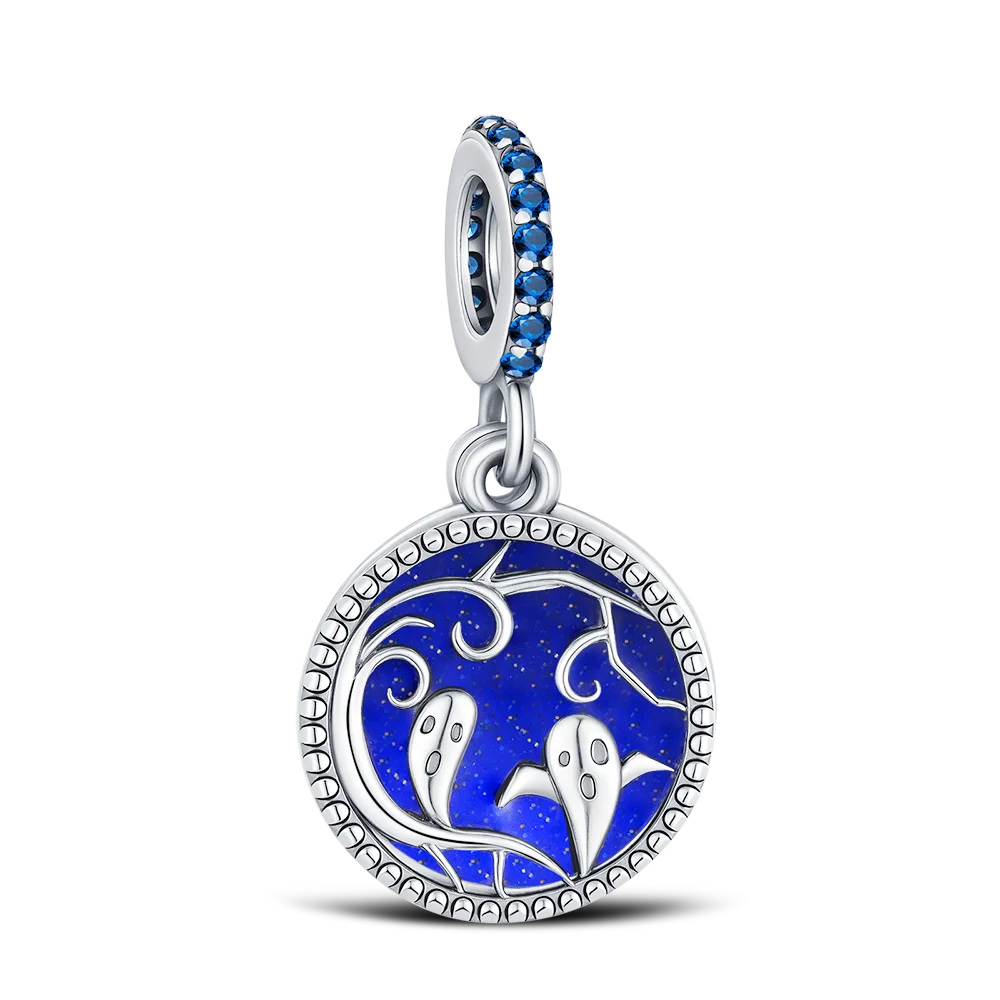 925 Sterling Silver Halloween Charm Ghost Pumpkin Charms Jewelry Making For Women Men DIY Bracelet Halloween Party Jewelry Gift