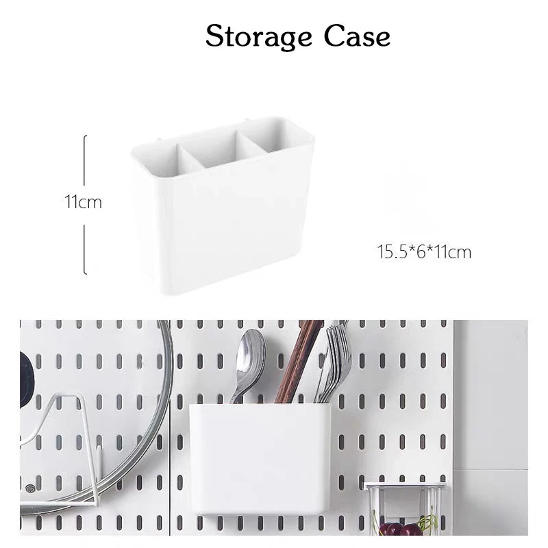 DIY Pegboard and Accessories, Multifunction Kitchen Organization, No Drill, Shelf, Wall Panels, Wall-Mounted Storage Rack