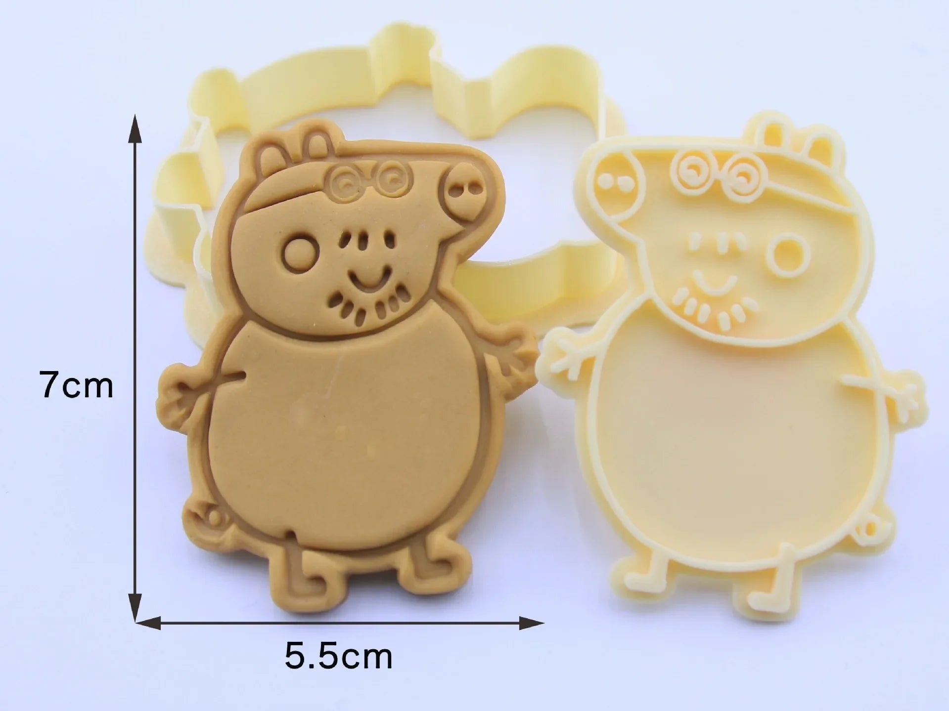 Peppa Pig Cartoon Cookie Mold Stereoscopic Household Cookie Grinder Tipping Sugar Diy Making Moulds Baking Tools Halloween Gift