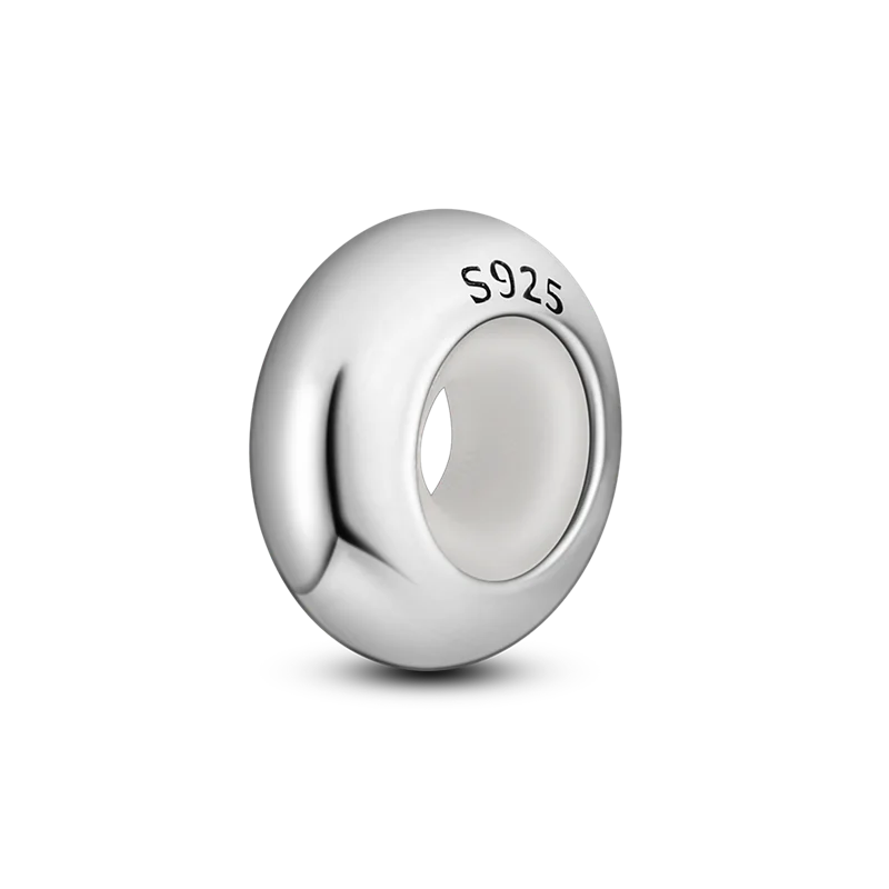 2025 Hot Sale Charms Bead 925 Sterling Silver Pink Butterfly Luminous Firefly Dangle Fit Bangle Bracelet Necklace DIY Jewelry