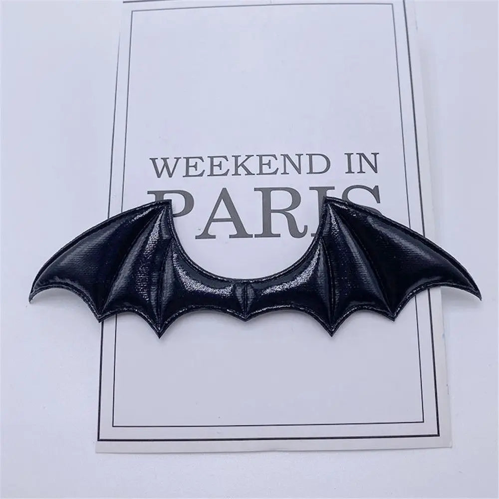 1/15Pcs 14.5*4CM Halloween Costume Fabric Demon Bat Wings Leather Patch Padded