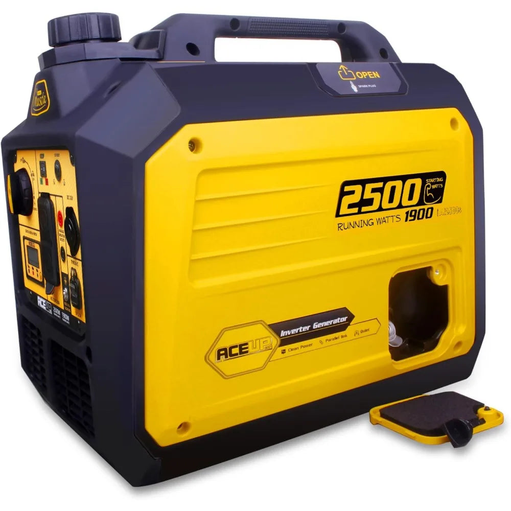 2500 Watt Gas Inverter Generator, Super Quiet Portable Generator for Home use, Camping, EPA Compliant