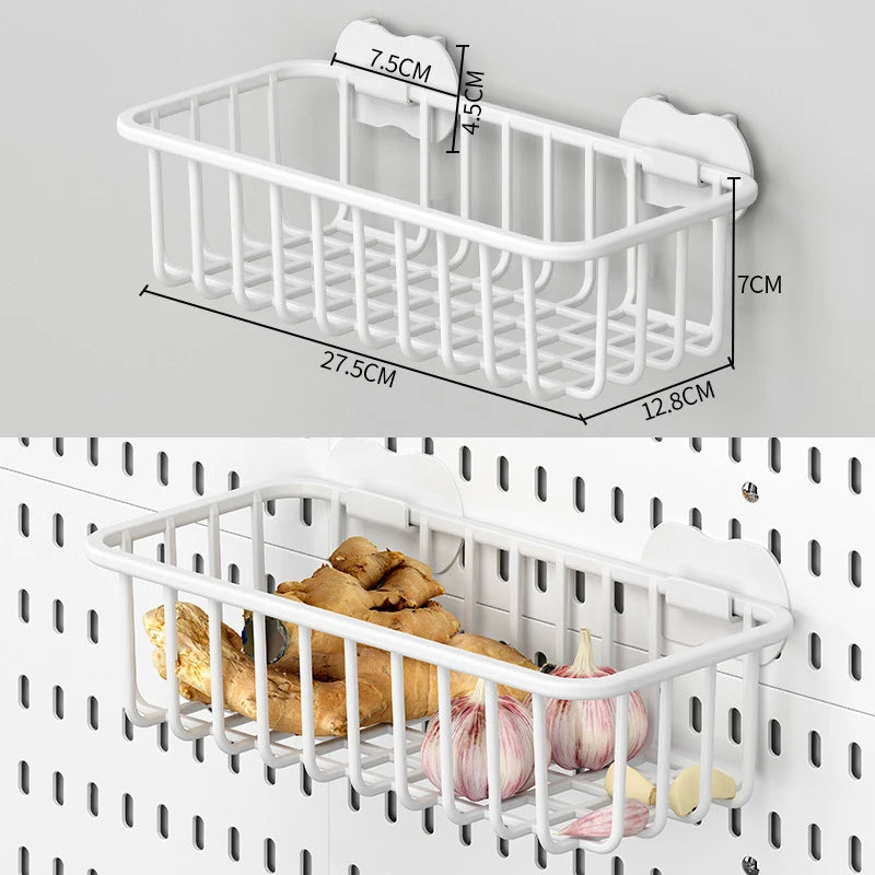 DIY Pegboard and Accessories, Multifunction Kitchen Organization, No Drill, Shelf, Wall Panels, Wall-Mounted Storage Rack