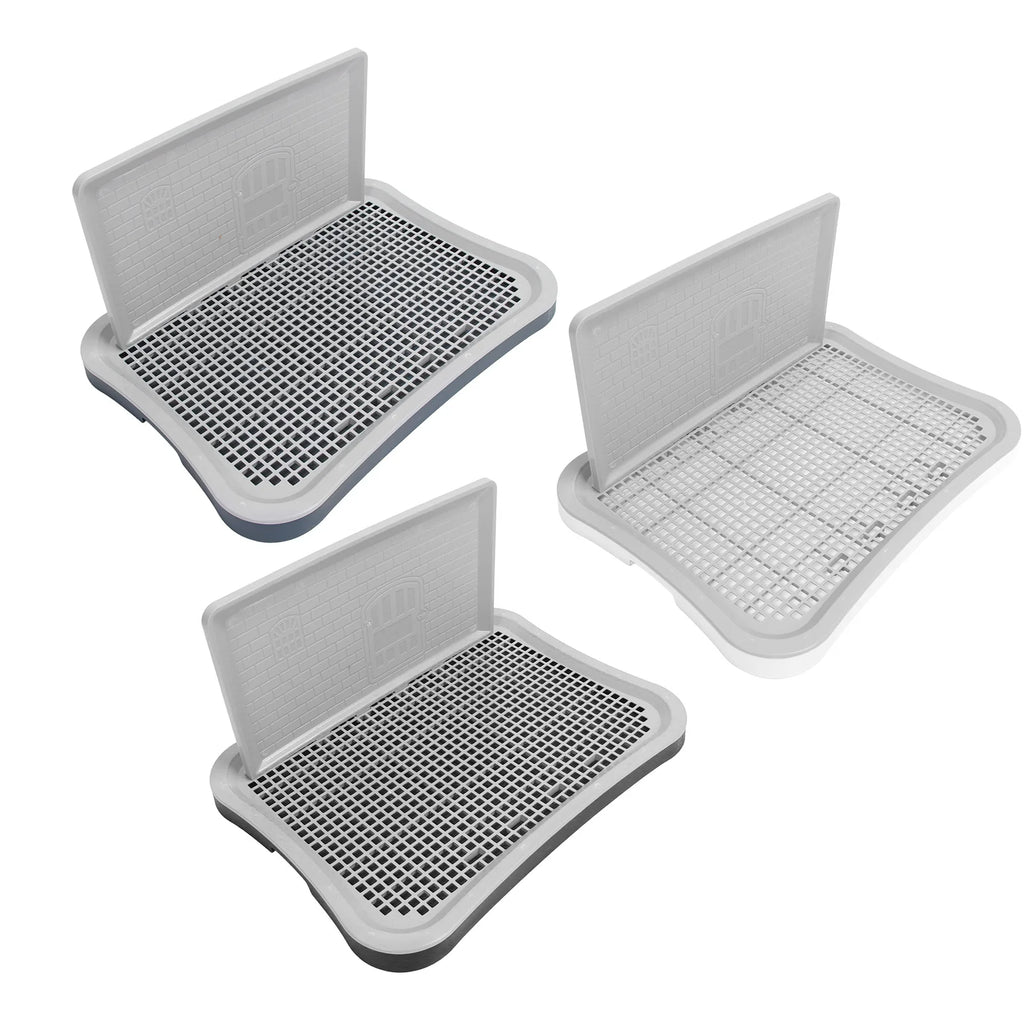 Dog Training Toilet with Wall Column Removable Portable Puppy Mesh Training Potty for Large Small Medium Pets Dog Potty Tray