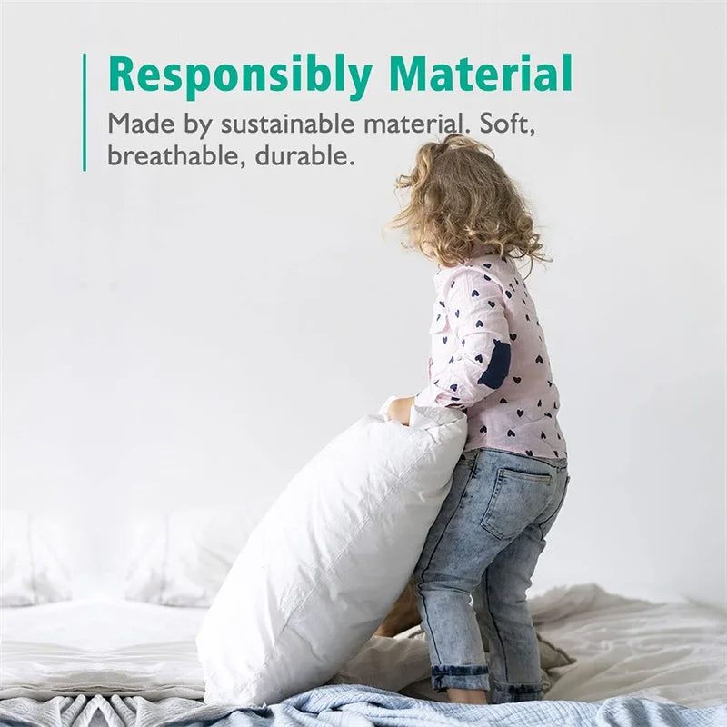 Luxury White Cushion Core Natural Goose Feather & Down Filling Soft Head Pillow Inner Customized Size Hotel Home Decor Pillows