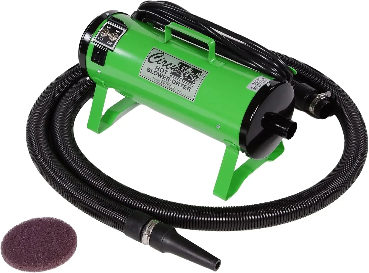 ECC Circuiteer II Portable Livestock Blower Dryer - 2-Speed Air for Cattle & Pet Grooming, Pink