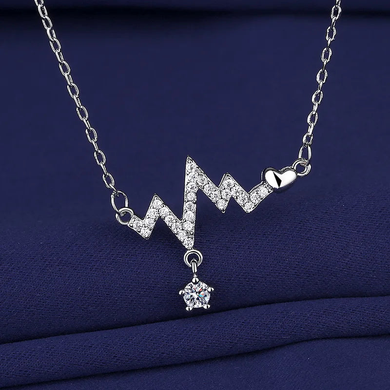 925 Sterling Silver Necklace For Women Round Pendent Sparkling Pave CZ Necklace Fashion Anniversary Birthday Jewelry Gifts N325