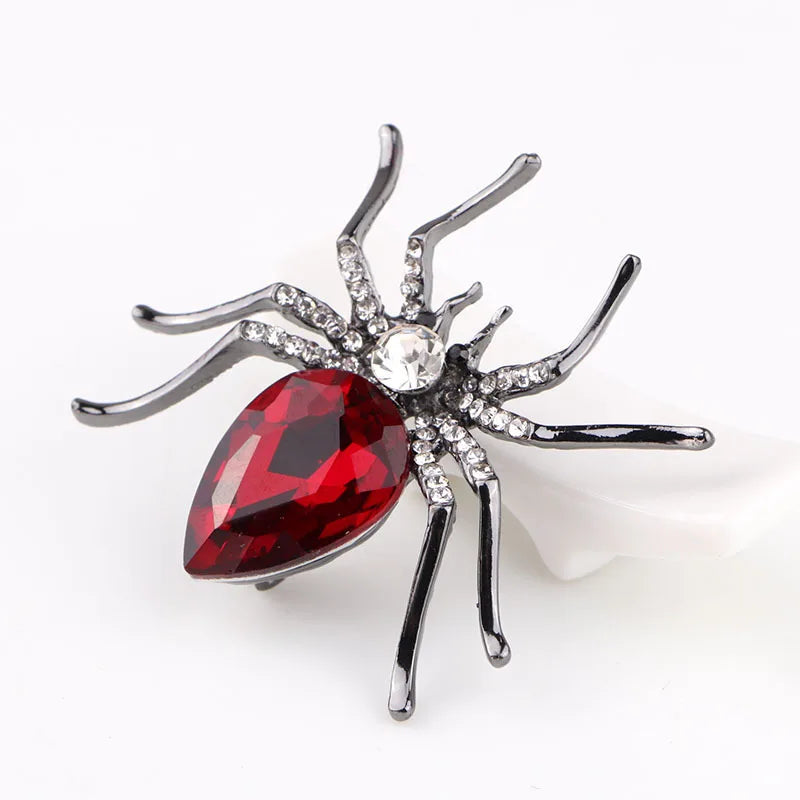 Brooches For Women Classic Spider Insect Pins For Man Neckline Front Of Clothes Halloween Gift Jewelry Charms