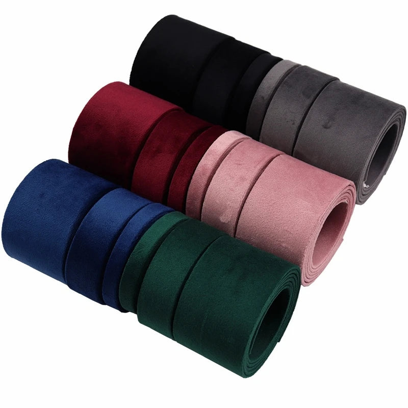 1m Velvet Fabric Ribbon for DIY Hair Bow Pet Rope Accessory Materials Decorative Ribbons for Crafts