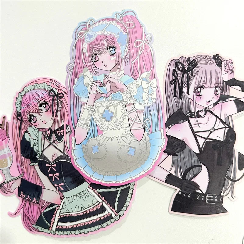 10 Character Stickers Cute Style Sticker Pack DIY Decoration Materials Photo Props