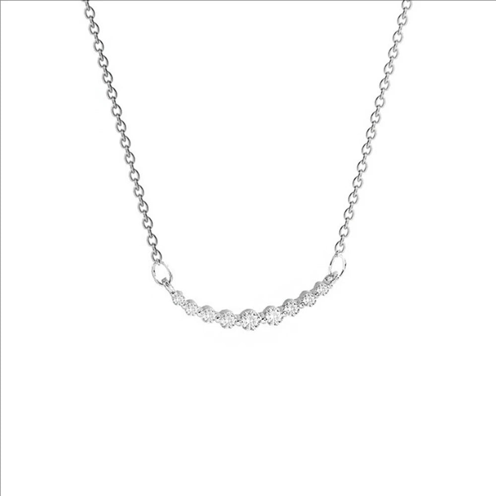 New Fashion Accessory Necklace High-grade Sense Light Luxury Niche Design Smile Clavicle Chain Jewelry