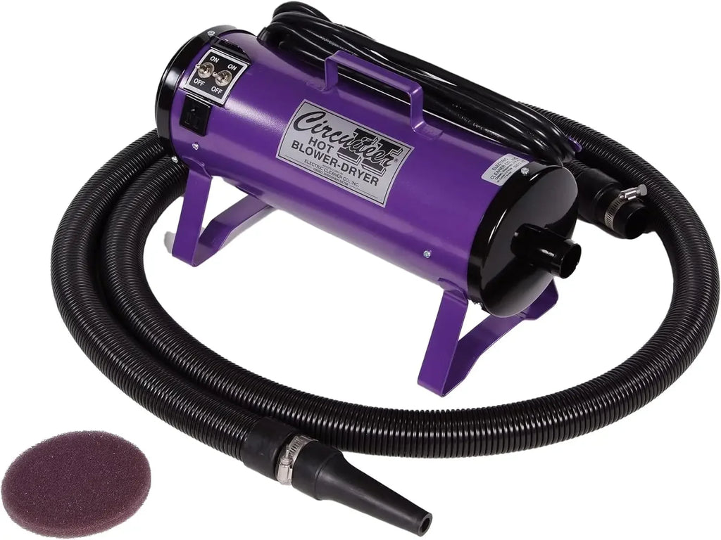 ECC Circuiteer II Portable Livestock Blower Dryer - 2-Speed Air for Cattle & Pet Grooming, Pink