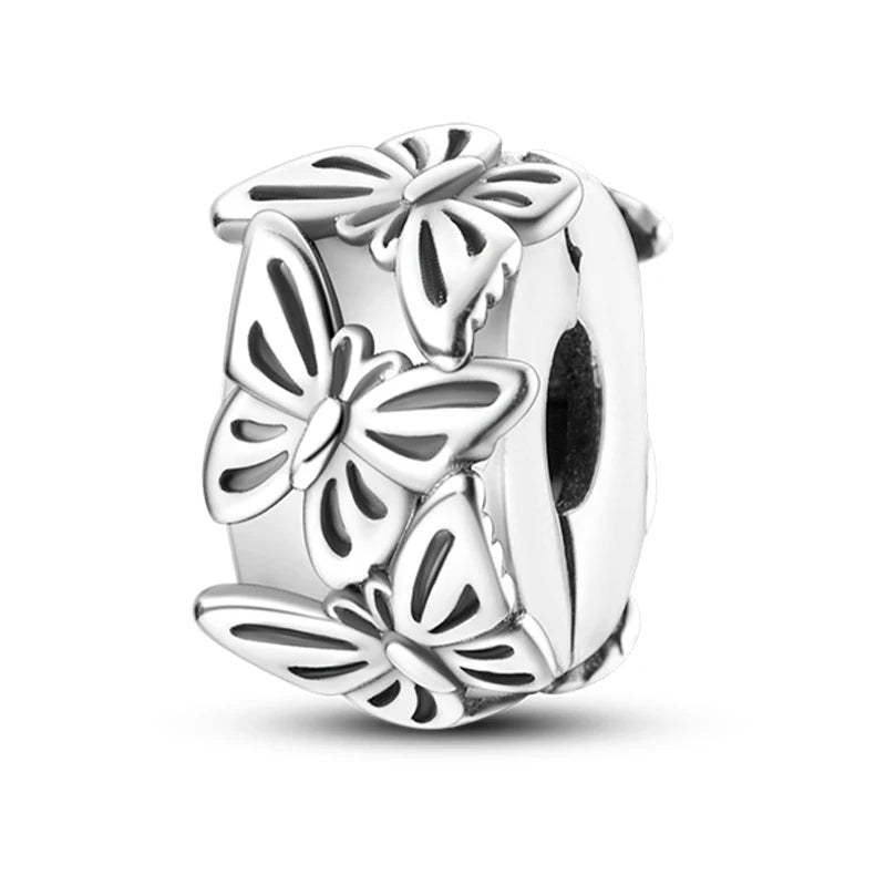 Hot Sale Charms Beads 925 Sterling Silver Pink Perfume Bottle Letter Luminous Firefly Tarot Card Beads Fit DIY Bracelets Jewelry