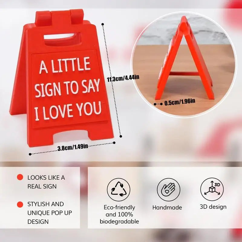 A Little Sign To Say I Love You Couple Sign Plaques I Love You Small Sign Ornaments Romantic Home Decor Cute Love Language Sign