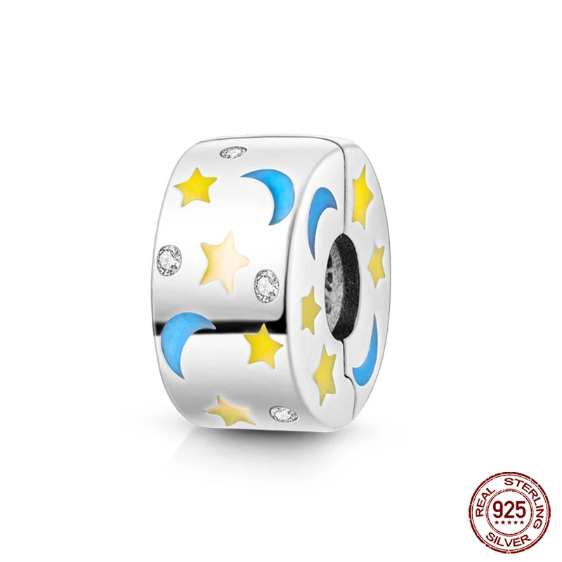 Fit Qikaola 925 Original Bracelet Fashion Bee Astronaut Eiffel Tower 925 Silver Charms Beads Fine DIY Birthday Jewelry For Women