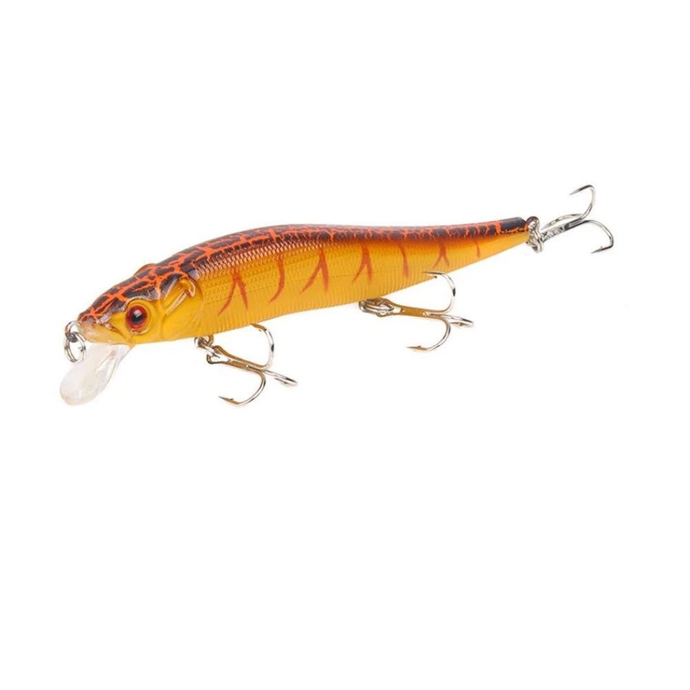 1Pcs Fishing Lure 115mm/14g Minnow Crankbait Wobblers 3D Eyes Perch Artificial Bait Pike Carp Bait Swim Bait Fishing Pesca