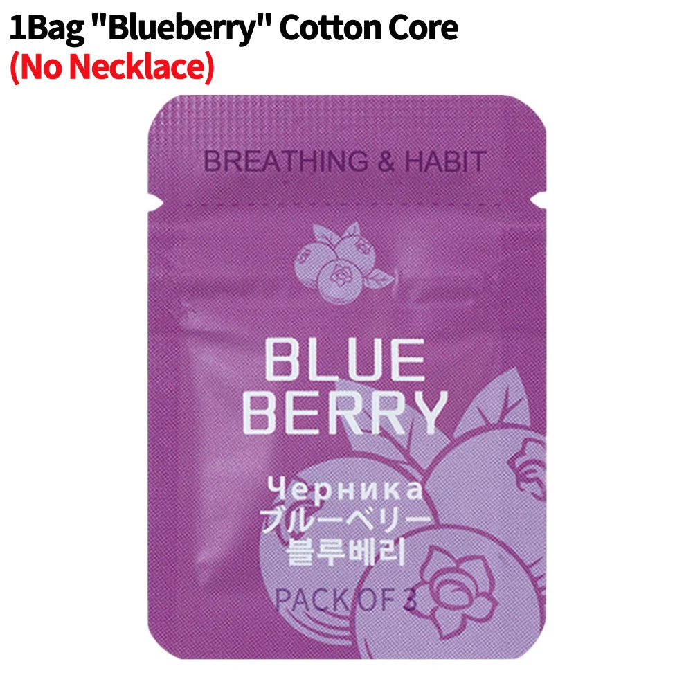 Breathing Necklace with Filter Cotton Quitting Smoking Meditation Pendant Wear Resist Quit Smoking Necklace Stop Smoking Aids