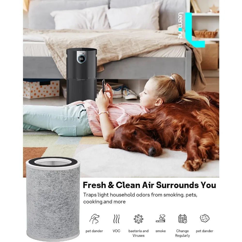 True HEPA HP201 HP202 Filter Replacement for  HP200 Series & HC502 Air Puri-fier MAX,Part # HE2FKBAS Unique features