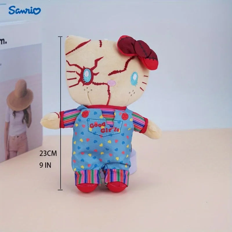 Sanrio Hello Kitty Halloween Bridal Stuffed Plush Toy Clown Resurrected Ghost Baby Collection Toy Festival Gift