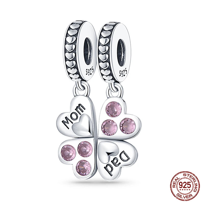 Fit Qikaola 925 Original Bracelet Fashion Bee Astronaut Eiffel Tower 925 Silver Charms Beads Fine DIY Birthday Jewelry For Women