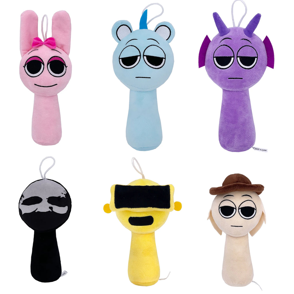 2025 New hot Sprunki Plush Stuffed Dolls Game Toys Cartoon Cute Soft Stuffed Pillow Toy Kids Birthday Christmas Gifts