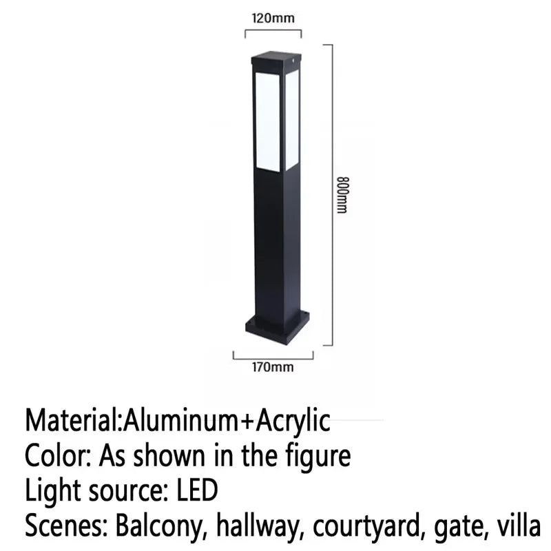 GISELLE Contemporary Outdoor Lawn Lamp LED Electric Waterproof Villa Garden Courtyard District Residential Quarters Lawn Lamp ﻿