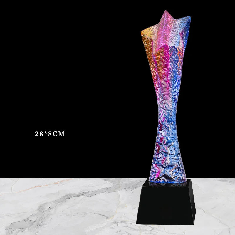 Crystal Trophy, Custom-made, annual meeting Award, Souvenirs, Home Decoration Collection, Creative, New Color