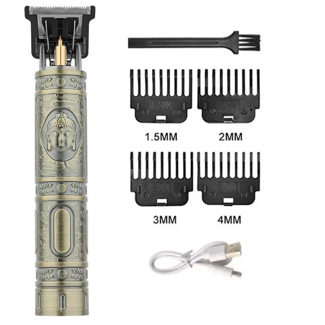 Portable Hair Cutting Machine T9 Vintage Hair Clipper USB Fast Charging Shaver Barber Cordless Hair Trimmer For Men's Barbe