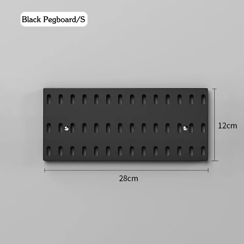 DIY Pegboard and Accessories, Multifunction Kitchen Organization, No Drill, Shelf, Wall Panels, Wall-Mounted Storage Rack
