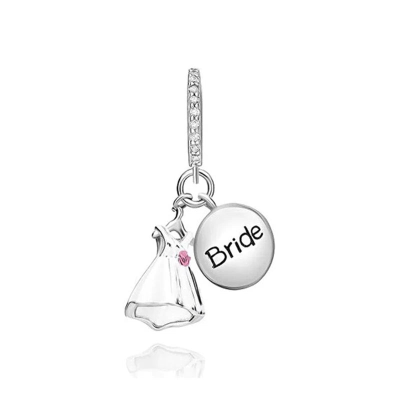 Valentine's Day Charm An Arrow Pierces The Heart Pendant Forever Love Bead Fit Original Bracelet DIY Accessories Jewelry Gift