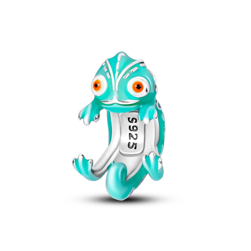 New 925 Sterling Silver Cactus Four Leaf Clover Charm Spring Green Series Bead Pendant For Original Beads Bracelet DIY Jewelry