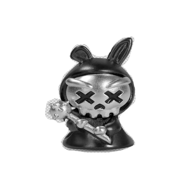 Miniso Scared Skeleton Ghost Series 925 Sterling Silver Charm Halloween hat Bead Fit Women Original Bracelet Jewelry For Gift